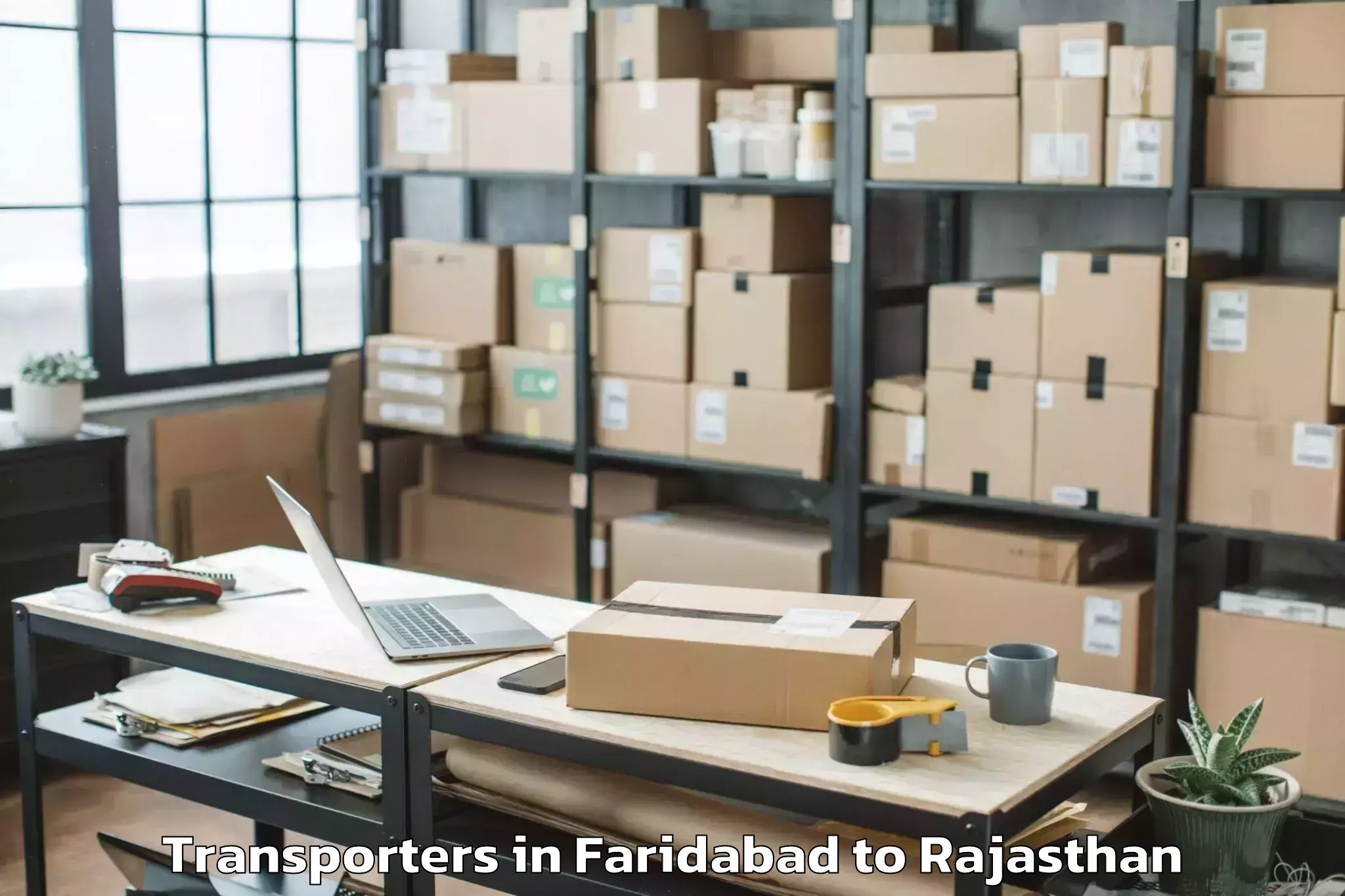 Book Faridabad to Bhasawar Transporters Online